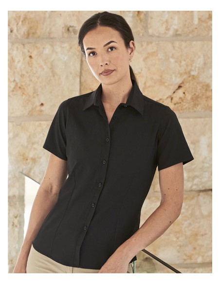 HEN-H596-Ladies Wicking Short Sleeve Shirt 2